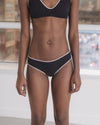 BASERANGE French organic cotton panty and bra set BAS-UNPA-CR-AU25-MURANO NAVY (UNDYED) panties (BRPA UNPA)